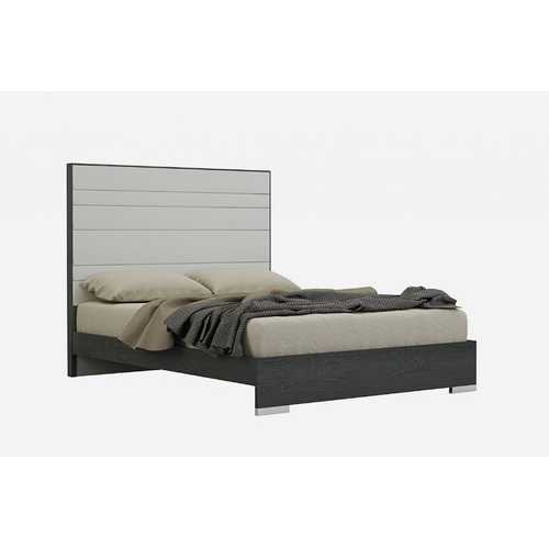 60" X 80" X 54" Grey Stainless Steel Queen Bed