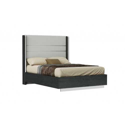60" X 80" X 60" Gray Stainless Steel Queen Bed