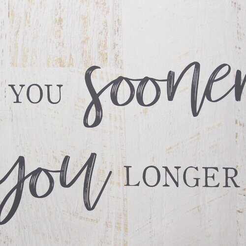 Bold Love You Longer Oversized Wall Art