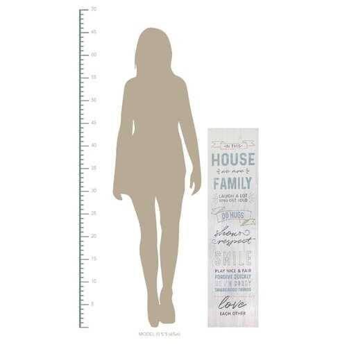 Farmhouse Chic In This House Oversized Wall Art