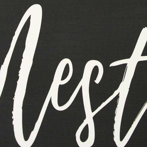 White on Black Nest Definition Oversized Wall Art