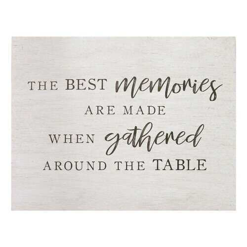 Best Memories Gathered Around The Table Oversized Wall Art