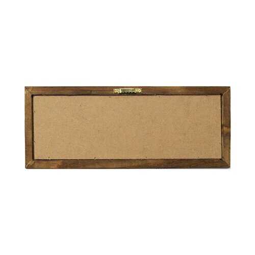 Set of 3 Linen Bathroom Rules Wood Framed Wall Art