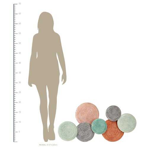 Malibu Textured Metal Plates Wall Decor