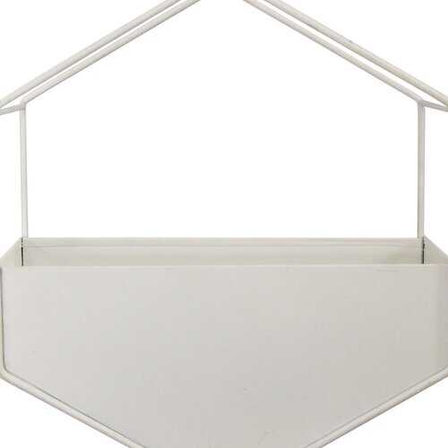 White Metal Wall Planter