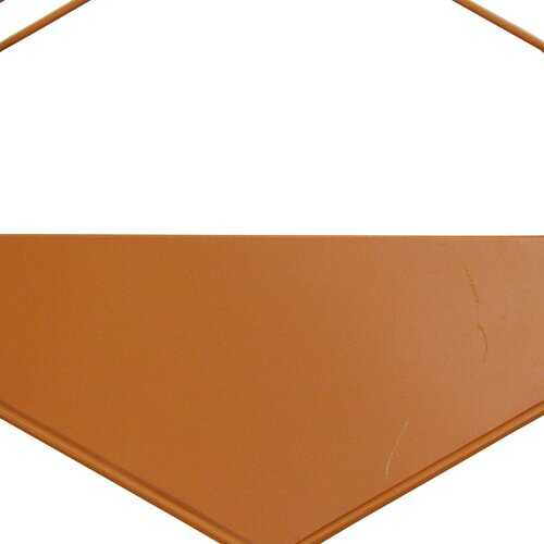 Orange Metal Wall Planter