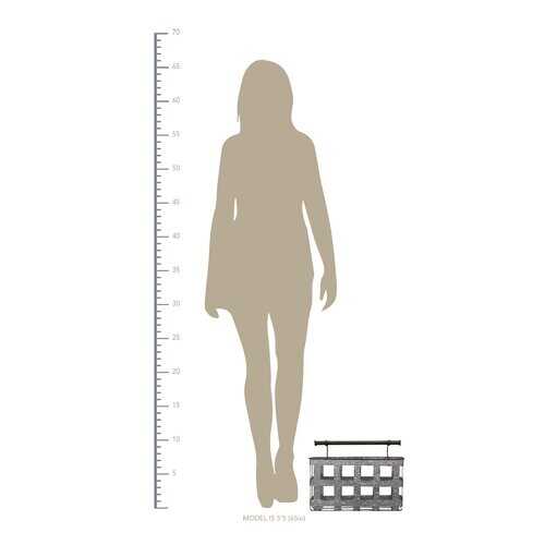 Galvanized Handcrafted Metal Wall Hanging Basket