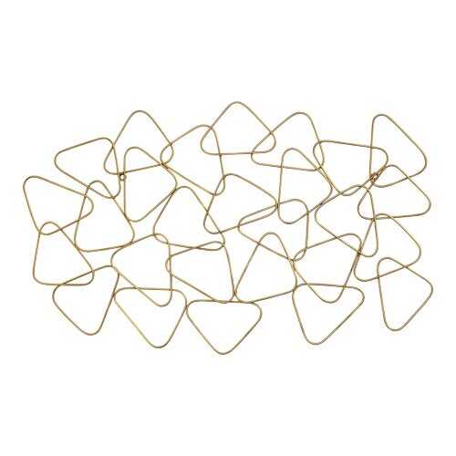 Mid-Century Gold Metal Statement Wall Decor