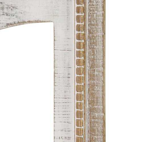 Distressed Heart and Fleur de Lis Wood Panel Wall Decor