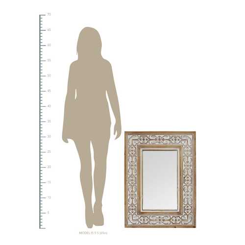 Wood Framed Wall Mirror