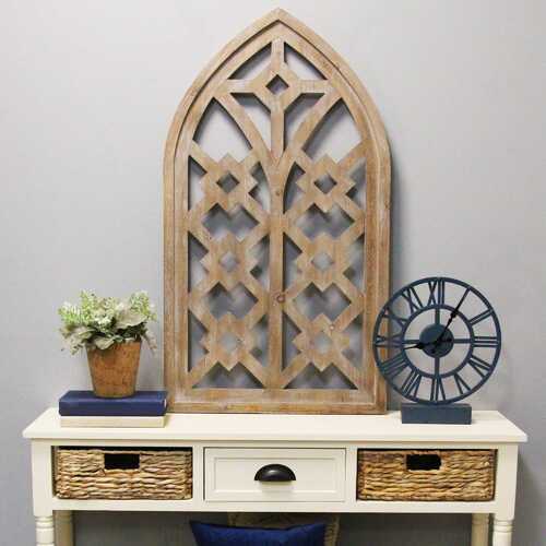 Distressed Home Wood Framed Arch Wall Art