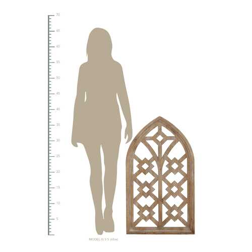 Distressed Home Wood Framed Arch Wall Art