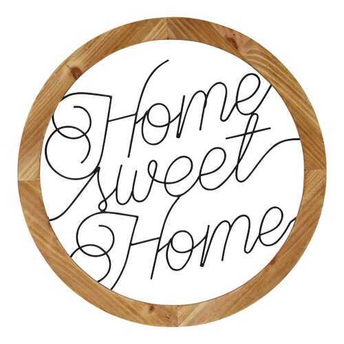 Black "Home Sweet Home" Wood and Metal Wall Decor