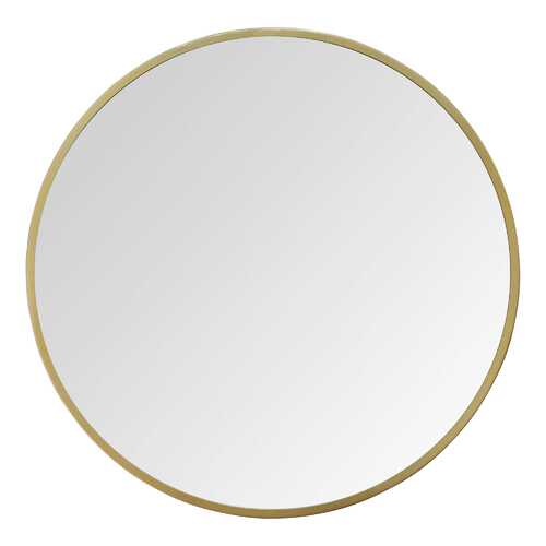 28" Aubrey Gold Metal Framed Wall Mirror