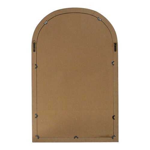 Gate Wood and White Door Mirror with Latch