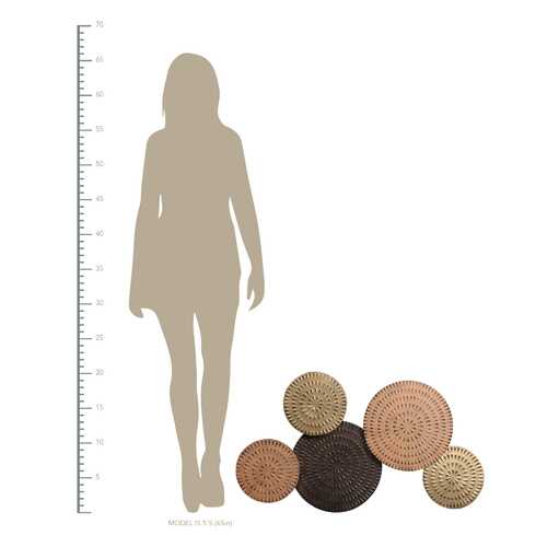 Multicolor Metal Disc Centerpiece