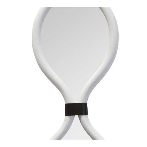 White Metal Teardrop Framed Wall Mirror