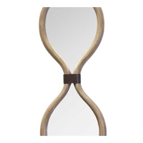 Brown Metal Teardrop Framed Wall Mirror