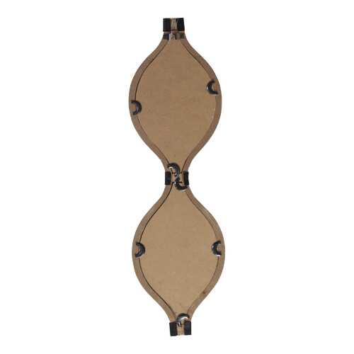 Brown Metal Teardrop Framed Wall Mirror