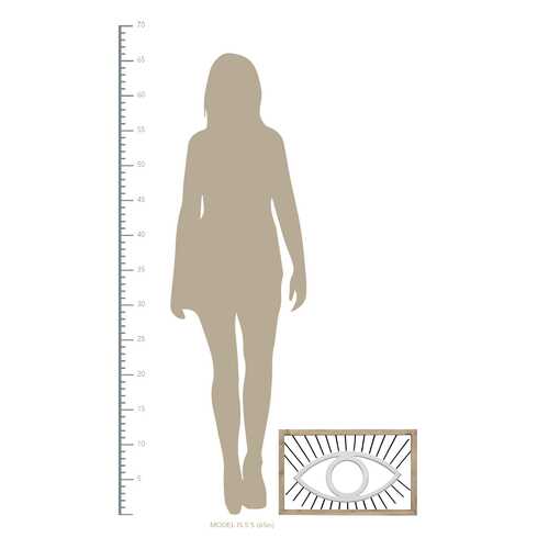 Evil Eye Metal & Wood Frame Wall Art