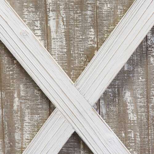Distressed Wood Framed Barn Door Home Decor