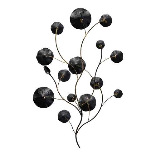 Shimmering Floral Metal Flower Blossom Wall Decor