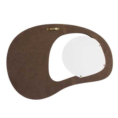 Orange Walnut Wooden & Metal Wall Decor