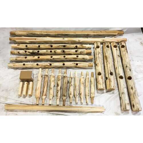 Rustic and Natural Cedar California King Traditional Log Bed