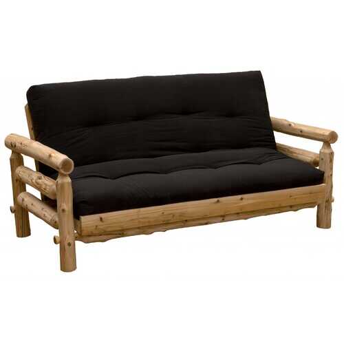 Authentic Log Cabin Natural Cedar Futon