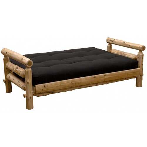 Authentic Log Cabin Natural Cedar Futon