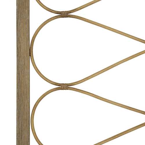 Flowing Metal Wood Panel with white-Washed Distressed Finish