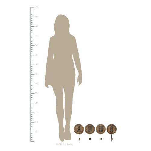 Laundry Metal Hooks with Label