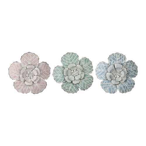 Flower Metal Wall Decor with Matte Finish