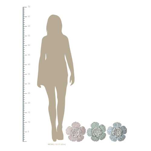 Flower Metal Wall Decor with Matte Finish