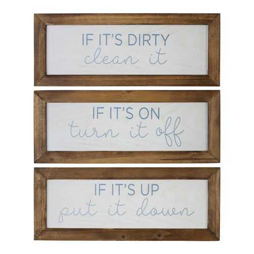 12" X 5" If it's dirty  clean it Framed Wall Art