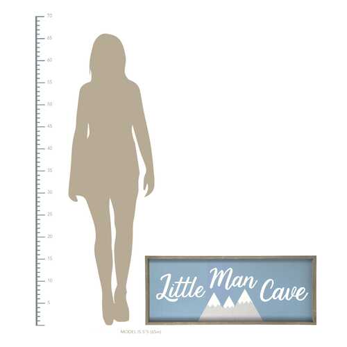 Printed Reactangualr Wall Art with Distress Finish