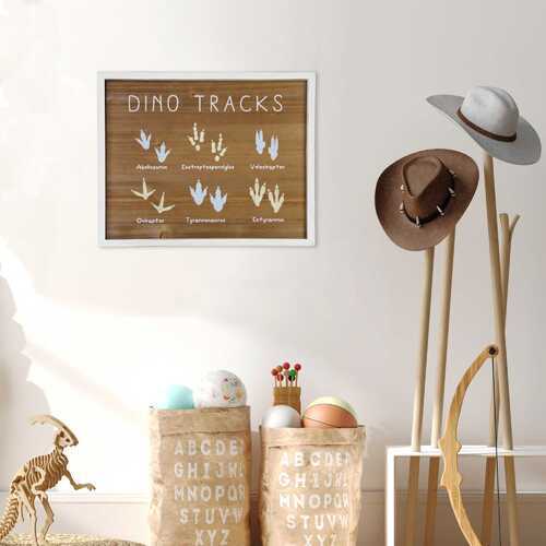 Dino Tracks Framed Wall Art