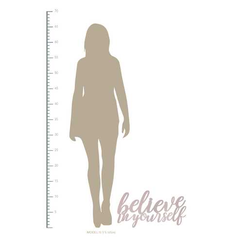 Motivational Typography Wall Art with Pink Matte Finish