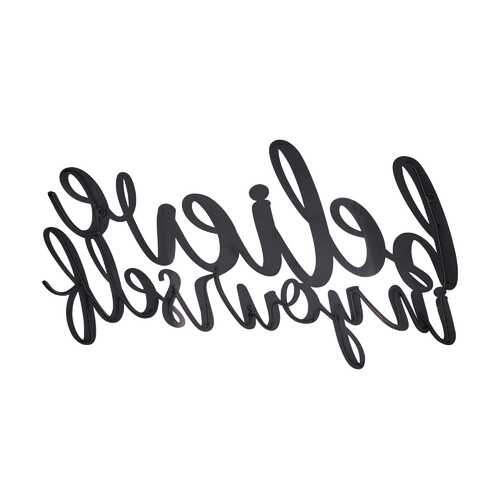 Motivational Typography Wall Art with Pink Matte Finish