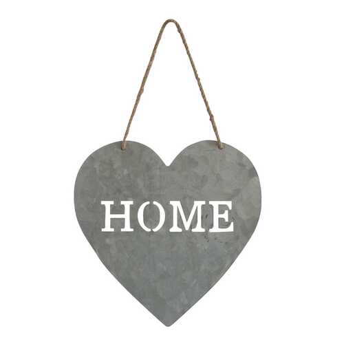 Home Gray Galvanized Metal Wall Art