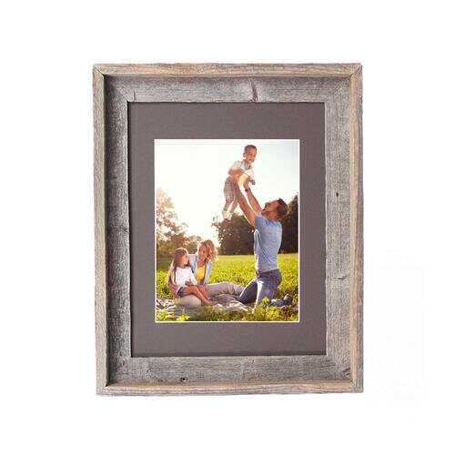 20"x23" Natural Weathered Grey Picture Frame with Plexiglass Holder