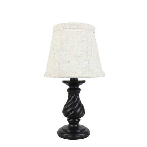 Twisted Black Candlestick Accent Lamp