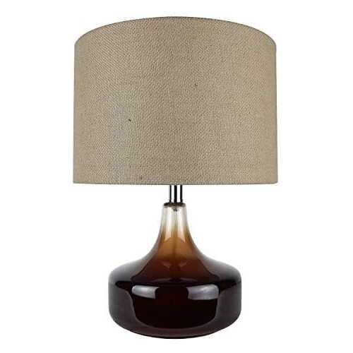 Brown Glass Accent Lamp