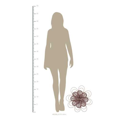 Stratton Home Decor Delicate Pink Metal and Wood Flower Wall Decor