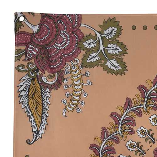 Stratton Home Decor Terracotta Floral Medallion Wall Tapestry